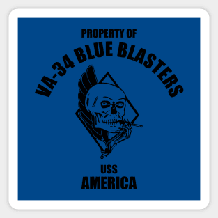 VA-34 Blue Blasters - USS America Sticker